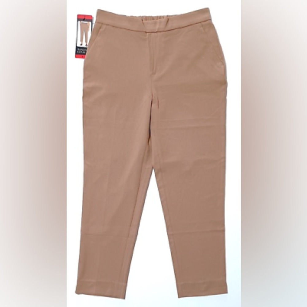 LAST CHANCE! Women's Banana Republic Khaki Flat-Front Tapered Chino Pants